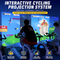 Équipement de jeu d'arcade de course cycliste personnalisé pour 6 joueurs, jeu de projection multijoueur pour aire de jeux intérieure pour enfants, vente en gros