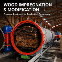 Autres machines à bois avec traitement autoclave du bois et pompe à noyau de traitement