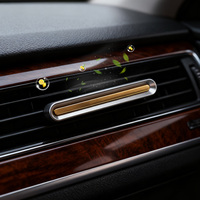 Diffuseur d'air minimaliste en métal fin pour voiture, désodorisant automobile, ornement intérieur de voiture