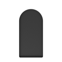 Tapis de protection en silicone Eversoul personnalisé avec logo pour machine à café, bord surélevé, antidérapant, résistant aux déversements, pour comptoir et bar