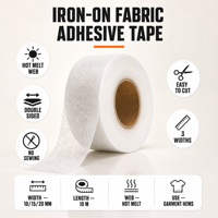 Ruban adhésif thermocollant double face en polyester à faible bruit pour modifications rapides de vêtements et projets de couture DIY