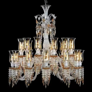 Suspension en cristal <span class=keywords><strong>de</strong></span> luxe <span class=keywords><strong>France</strong></span> Charleston lustre plafonnier éclairage maison hôtel Restaurant <span class=keywords><strong>Bar</strong></span> décoration - Product Image 4