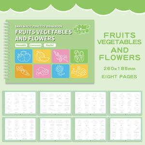 <span class=keywords><strong>Cuaderno</strong></span> de práctica libro de entrenamiento control iluminado libro de dibujo acanalado al por mayor con empuñadura de bolígrafo - Product Image 4