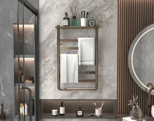 مستلزمات الحمام ومرحاض الاستحمام يثبت على الحائط جهاز تجفيف المنشفة ذكي رف مناشف ساخنة