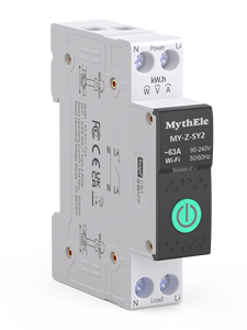 Mythele สวิตช์อัจฉริยะ Wi-Fi 2 63A แอป Tuya รีโมทคอนโทรลการตรวจสอบพลังงานเกินพิกัดการป้องกันสำหรับอุตสาหกรรมบ้านอัจฉริยะ - Product Image 3