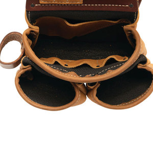 OEM Service Latest Custom Design Reusable Leather Tool Belt Customized Logo Genuine Leather Tool Bag - Product Image 5