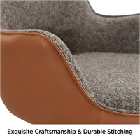 Fauteuil moderne en velours avec structure en acier et design ergonomique pour salon, chambre, hôtel et salle de séjour