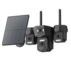 Caméra PTZ solaire 4G à trois objectifs 9MP 2026 avec carte SIM, caméra de surveillance extérieure, suivi humain et alarme vocale - Product Image 1