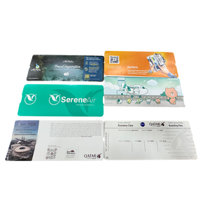 Papier de carton de carte d'embarquement de ligne aérienne avec des conceptions faites sur commande et l'impression thermique - Product Image 1