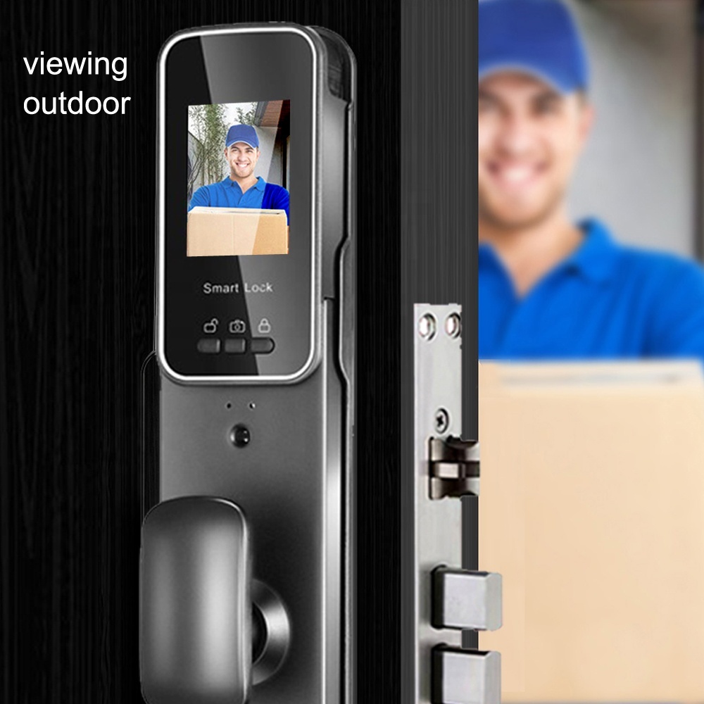 Smart Home Door Lock with Camera Fingerprint Home Security Face Recognition Digital Electric Lock · image 5