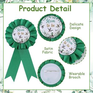 Décorations <span class=keywords><strong>de</strong></span> fête prénatale sur le thème du canard colvert pour garçon, sash <span class=keywords><strong>de</strong></span> maternité pour future maman, badge en fer blanc pour future maman et future papa, <span class=keywords><strong>couronne</strong></span> <span class=keywords><strong>de</strong></span> <span class=keywords><strong>fleurs</strong></span> - Product Image 2