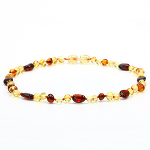 <span class=keywords><strong>Collana</strong></span> Naturale SJ Trendy in <span class=keywords><strong>Ambra</strong></span> Baltica Annodata a Mano con Perle Multicolore per Sollievo dal Dolore da <span class=keywords><strong>Dentizione</strong></span> del Bambino - Product Image 3