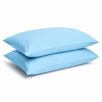 Housse de coussin enveloppante en polyester brossé pour hôtel et usage domestique, respectueuse de la peau, protection de coussin, OEM ODM disponible