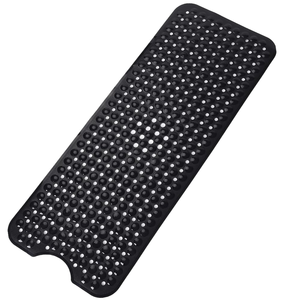 Alfombrilla de Ducha Rectangular Extra Grande de PVC Sólido, Hecha a Máquina, Ecológica, Antideslizante, con Ventosas, Diseño de Burbujas de <span class=keywords><strong>Masaje</strong></span>, Drenaje Rápido - Product Image 1