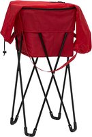 Table de camping pliable en acier avec glacière intégrée, étanche, pour extérieur et plage