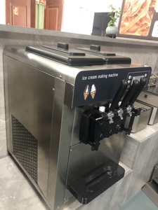 TABLETOP CuộN <span class=keywords><strong>Cone</strong></span> Gelato trái cây <span class=keywords><strong>Ice</strong></span> <span class=keywords><strong>Cream</strong></span> điền máy 3 hương vị mềm phục vụ <span class=keywords><strong>Ice</strong></span> <span class=keywords><strong>Cream</strong></span> Máy năng suất cao - Product Image 5