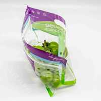 Support de conception gratuit, fraîcheur prolongée, poignée en matériau perforé OPP/CPP personnalisée, grande capacité de charge, réutilisable pour légumes