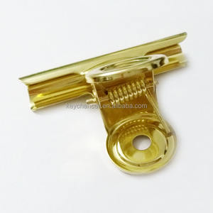 <span class=keywords><strong>Bureau</strong></span> école 63mm or grand grand classeur pince bouledogue pince alimentaire scellage sac pince ronde Logo métal trombone pour A4 A5 - Product Image 3