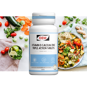 Comprimés OEM <span class=keywords><strong>Vitamine</strong></span> <span class=keywords><strong>D</strong></span> Calcium <span class=keywords><strong>Zinc</strong></span> Triple Action – Format Voyage Portable, Mini Taille, Haute Absorption, Soutien Nutritionnel - Product Image 2