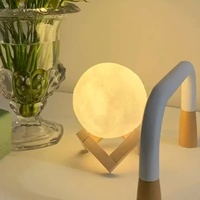Lampe de chevet LED rechargeable par USB, décoration de chambre à coucher, haut-parleur coloré, lumière de nuit