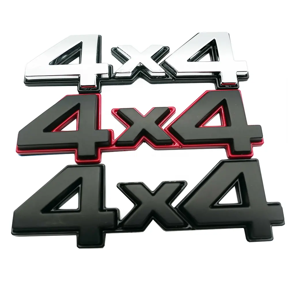 Custom Voor 4X4 Decal Spatbord Achterklep Embleem Badge 3D Naambord Kofferbak Logo Sticker