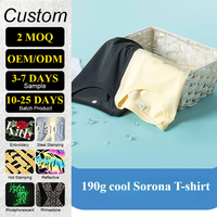 T-shirt Solona Cool 190g pour Homme, 70% Coton 30% Polyester, Grandes Tailles S-5XL, Logo Personnalisé, Uni, Manches Courtes, Respirant