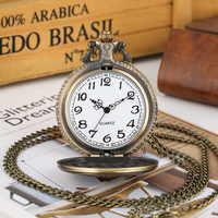 Recuerdo Vintage Collar Colgante Reloj Bronce Titanic Reloj de bolsillo con cadena Fob