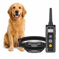 Collier de dressage pour chien à distance de qualité supérieure, étanche IPX7, rechargeable par Type C, portée de 600 m, avec fonctions de choc, vibration et bip, pour chiens de toutes tailles