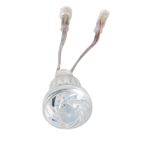 Lumières LED RGB à points de pixels de 45 mm, DC24V, IP65, 12 pièces, SMD5050, connecteur JST 3 broches, éclairage paysager