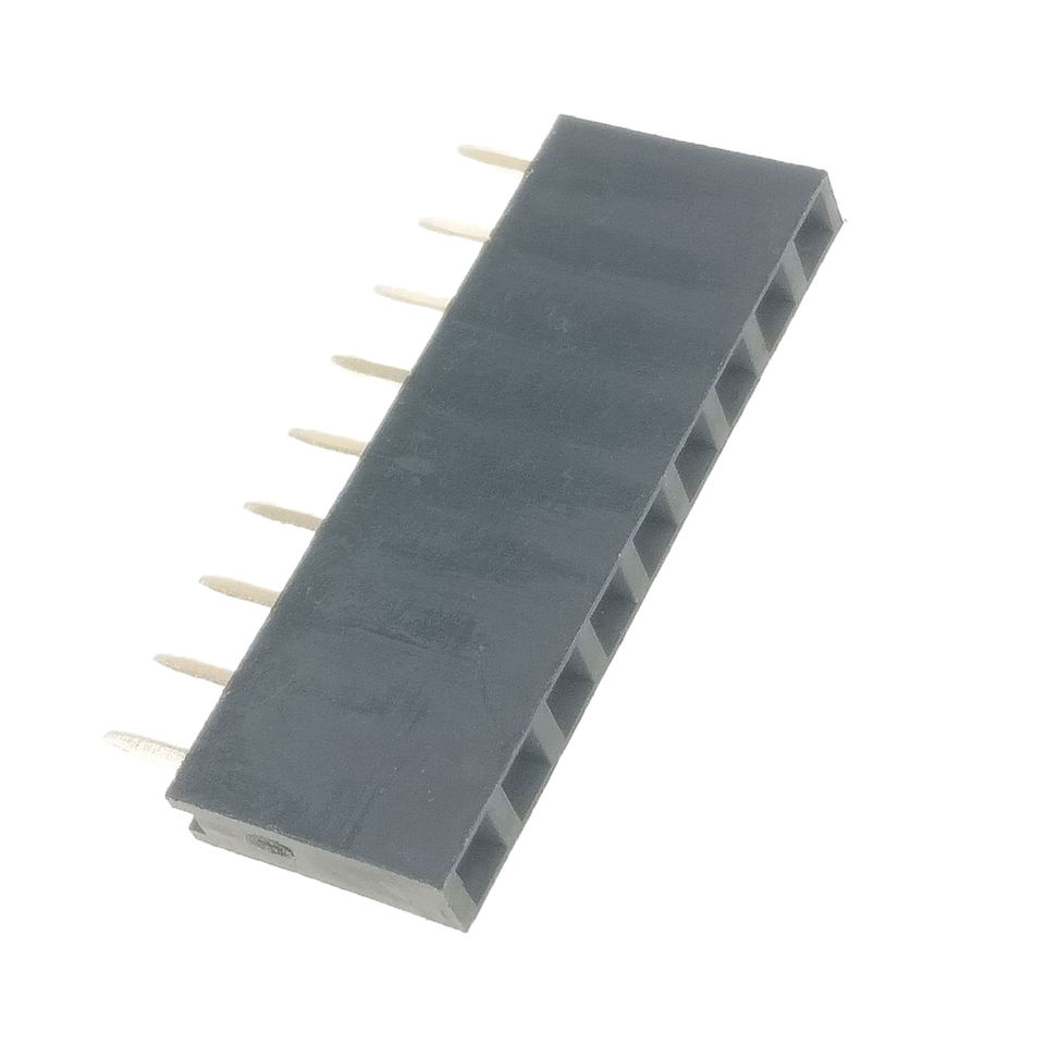 2.54mm Single Row Female Header Socket 1*9P PCB Socket Connector Female ...