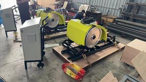 HQSJ-15A 15kw taş kesme makinası tel testere blok kare kesme mermer granit 500mm Max kalınlığı temel bileşen - Product Image 6