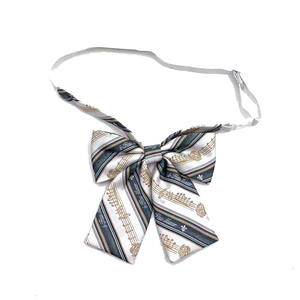 समायोज्य लाल पॉलिएस्टर औपचारिक कार्यालय क्लर्क महिला धनुष टाई आसानी से महिलाओं के लिए ब्लेड आकार क्रॉसओवर टाई - Product Image 4