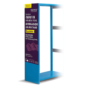 Support mural latéral Fami System St 400x1000 mm en acier galvanisé pour étagères - Product Image 3
