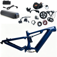 Sepeda Gunung Listrik Dengfu E22 Full Suspension Rangka Karbon Sistem Bafang M620 48V 52V Finishing Kustom
