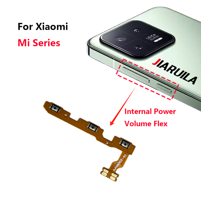 Power Volume Flex for Xiaomi Mi 14 14T 13 13T 12 12T 12S 11 11T 10 Pro 9 8 Se Lite 6 Internal Power Flex Spare Part Wholesale