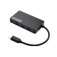 Hubs USB 3.0 portables 4 ports 5Gbps High Speed 4 en 1 USB3.0 Hub avec mini design pour ordinateur portable de bureau Macbook Computer