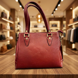 Pochette de luxe imperméable en cuir véritable pour femme avec bandoulière amovible, design pliable, fermeture éclair, légère, 3L+ grande capacité - Product Image 6