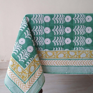 Các Nhà Sản Xuất Bàn Ăn Bìa Khối In Màu Xanh Lá Cây Và Trắng Hoa Bảng Vải Cho Các Sự Kiện Nhà Hàng Khăn Trải Bàn Cho Đảng - Product Image 6