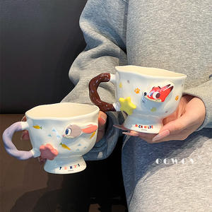 <span class=keywords><strong>Taza</strong></span> de Cerámica de Dibujos Animados de <span class=keywords><strong>Disney</strong></span> con Asa y Relieve <span class=keywords><strong>3D</strong></span>, <span class=keywords><strong>Taza</strong></span> de Café y Leche para Uso Doméstico, Escolar y Regalo de Navidad - Product Image 2