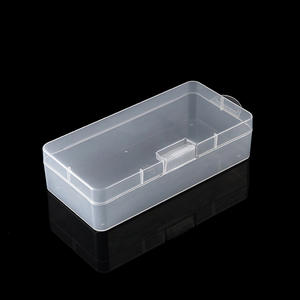 Boîte de rangement pour cosmétiques Bb, organisateur en plastique transparent de 18.1x8.8x4.6 cm pour maquillage et papeterie avec couvercle, écologique - Product Image 3
