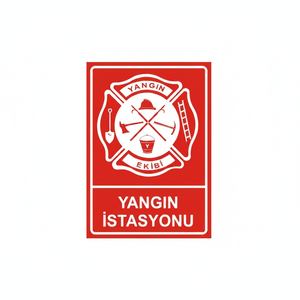PVC Fire Station Sign Home Decoration <b>Vinyl</b> Sticker - Product Image 2