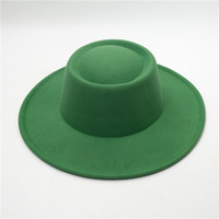 Chapeaux en laine à large bord de couleur unie décontractés pour les fêtes en plein air chapeau Fedora rétro taille adulte vente en gros