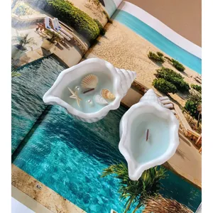 เทียนกลิ่นโอเชียนวิสเปอร์ในเปลือกเจสมอนไนต์เพื่อบรรยากาศสงบสุข - Product Image 3