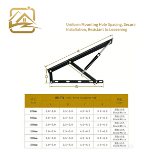 Varilla de soporte hidráulica para cama, amortiguador de presión de aire para tatami, elevador de cama, soporte para caja de cama, presión para caja de cama - Product Image 3