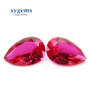 5# ruby pear gems stone price per carat for jewelry gemstone form Wuzhou, Guangxi, China