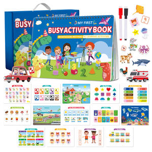 Jouet éducatif pour bébé, livre d'activités complet, ensemble de livres éducatifs sans découpe ni collage - Product Image 3
