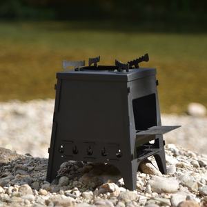 Estufa <span class=keywords><strong>de</strong></span> Camping con Estructura Reforzada y Diseño a Prueba <span class=keywords><strong>de</strong></span> Viento Tipo Pagoda - Product Image 2