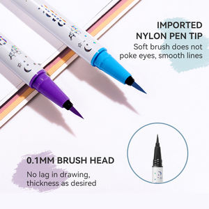 NOVO 블랙 다크 브라운 아이라이너 펜슬 방수 색상 레드 블루 화이트 퍼플 커피 리퀴드 라이너 아이라이너 아이 메이크업 OEM 화장품 - Product Image 2