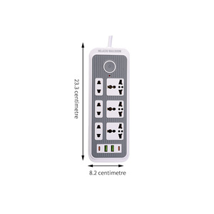 Tira de alimentación universal con 3-5 Oulets, 2 USB y 2 tipo C, cable de extensión de 2M Tira de alimentación universal - Product Image 2