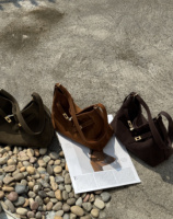 Sac fourre-tout hobo en daim ceinturé avec fermoir rotatif, sac à main souple, sac à bandoulière trapèze, sac de transport, vente en gros, approvisionnement en vrac